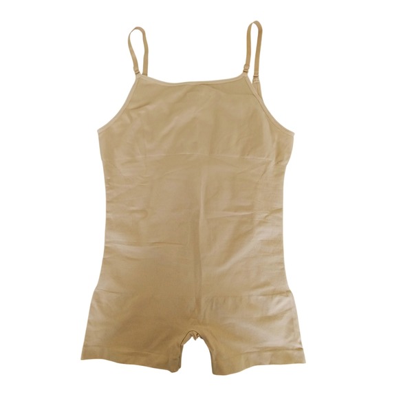 Empetua Open Bust Boyshort Bodysuit Beige Shapewear 3XL 73005 New - Picture 3 of 7